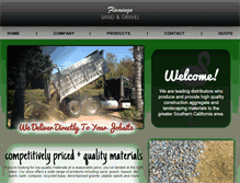 Tablet Screenshot of flamingosandandgravel.com